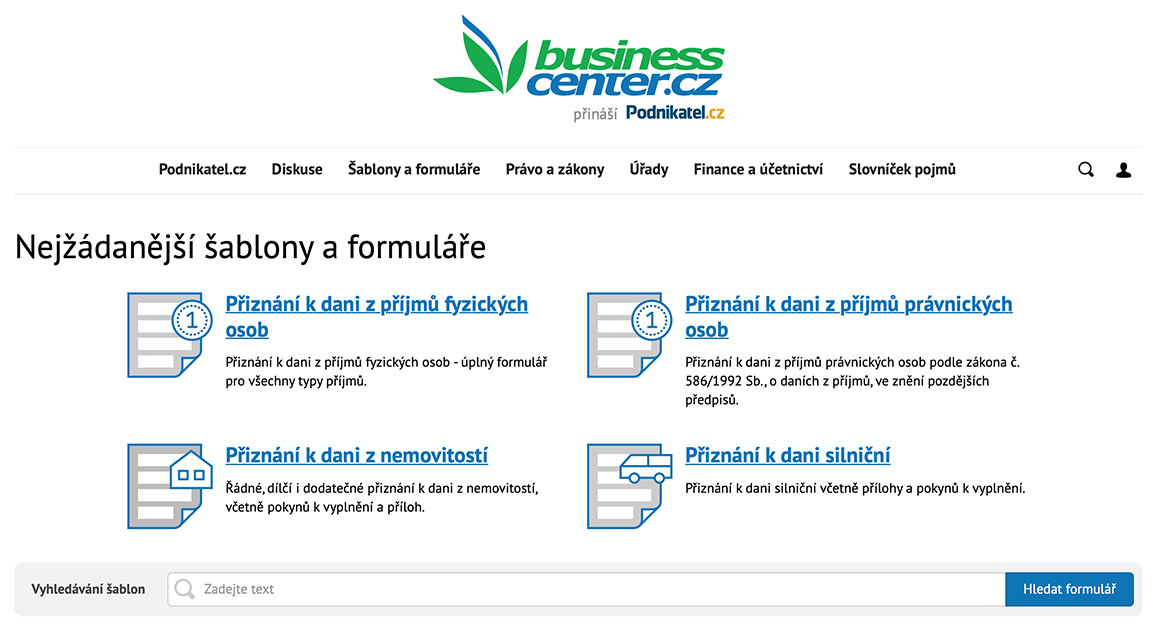 Portál Business.center.cz